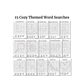 Donut Hole Cozy Mysteries-15 Word Search Puzzles